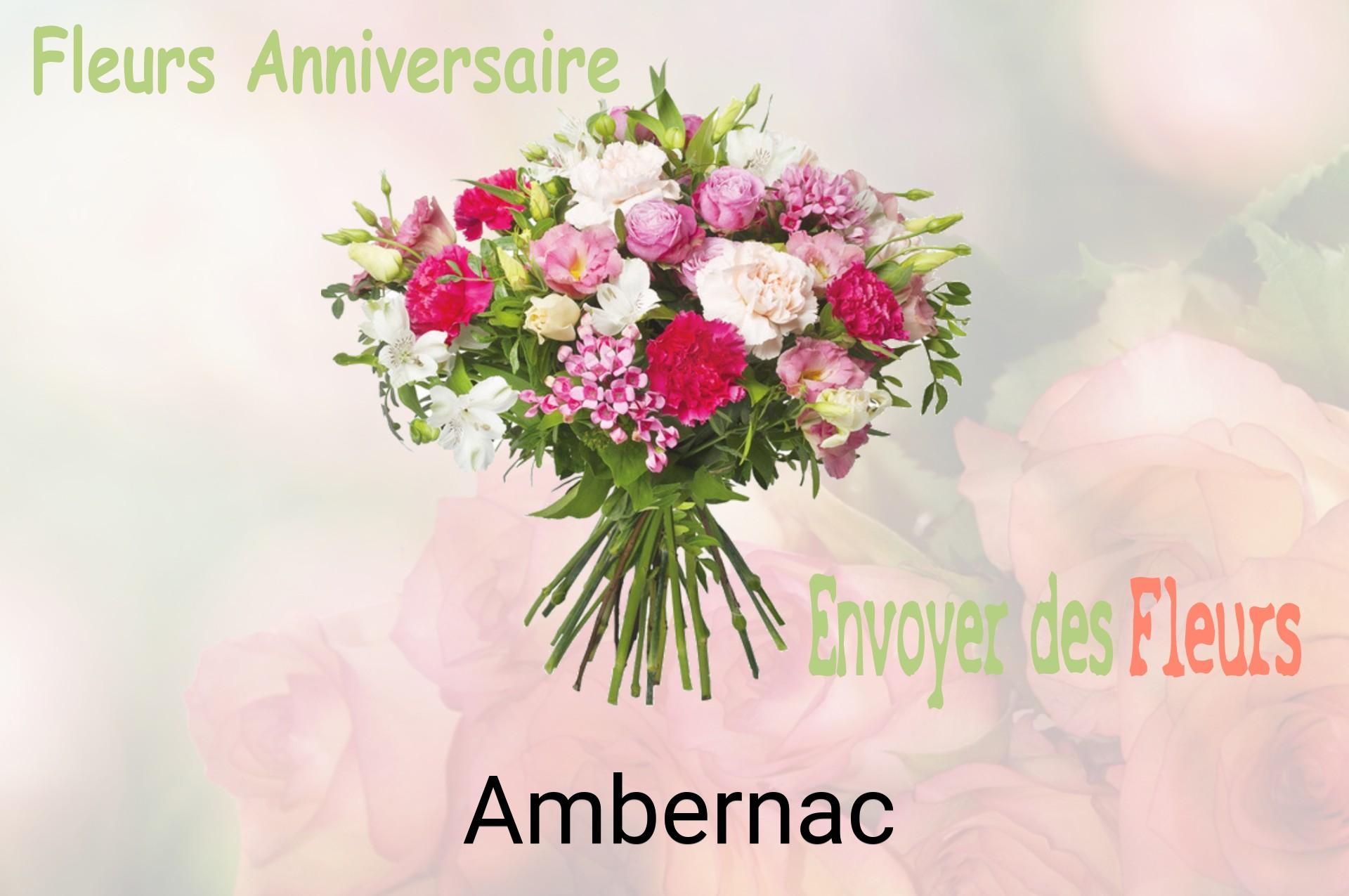Bouquet de fleurs d’anniversaire livré à Ambernac